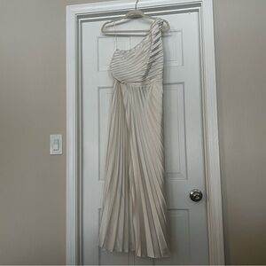 Abercrombie & Fitch Cream Satin Dress